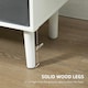 image 6 of HOMCOM Modern TV Cabinet Stand w/ Shelves & Drawers, Bedroom White & Grey