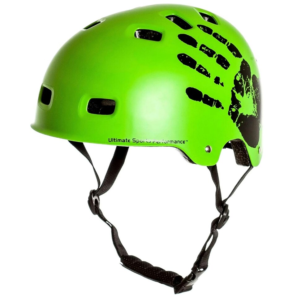 image 1 of Sport Direct "The Hand" BMX Bicycle Bike Helmet Green 56-58cm | Green | M