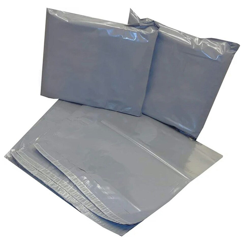 image 1 of 500 x 9x12 (228x304mm) Strong Grey Polythene Postage Courier Mailing Bags Grey | One Size