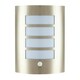 image 2 of Modern Outdoor IP44 Stainless Steel Flush Wall Lamp Fitting with PIR Sensor