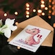 image 4 of Cute Pink Dinosaur Cartoon Kids Age 11 Year Kids 11th Birthday Card