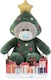 image 1 of Me to You Tatty Teddy Dressed As Christmas Tree 13cm-High Bear On Gift Plinth Official Collection