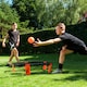 image 3 of Football Flick Urban Spiralball - Roundnet ball game - Includes 3 Spiralball balls - lightweight sturdy net