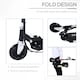 image 5 of HOMCOM Foldable Powered Scooter 120W w/ Adjustable Seat, Brake, Black