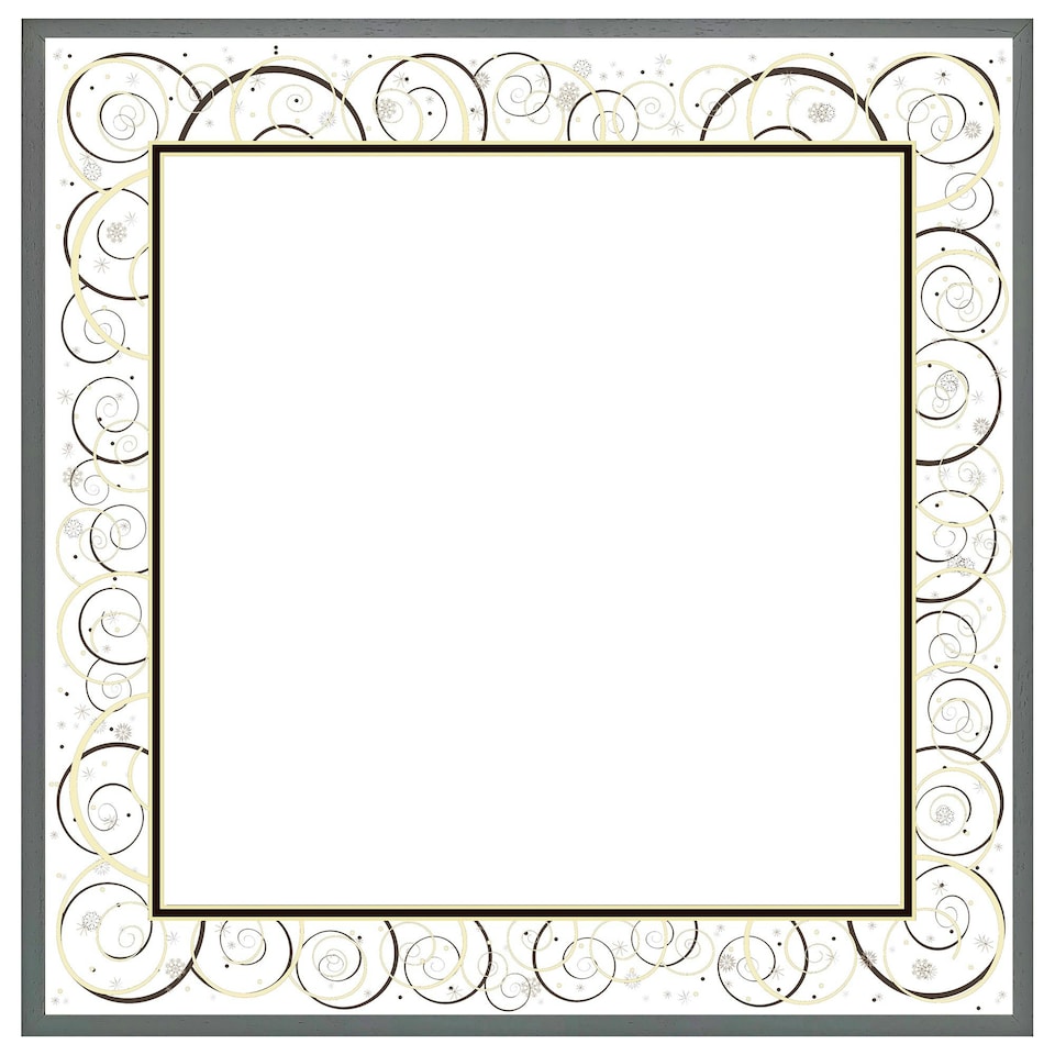 image 1 of Swirling frame (Picture Frame) Brown | M