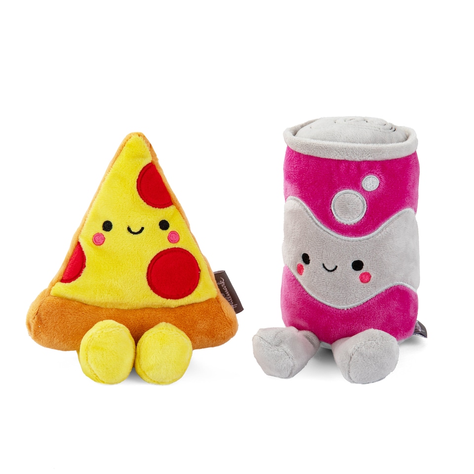 image 1 of Better Together Pizza and Pop Soft Toy Set of 2 Gift Mothers Day, Birthday, Valentines Day, Anniversary