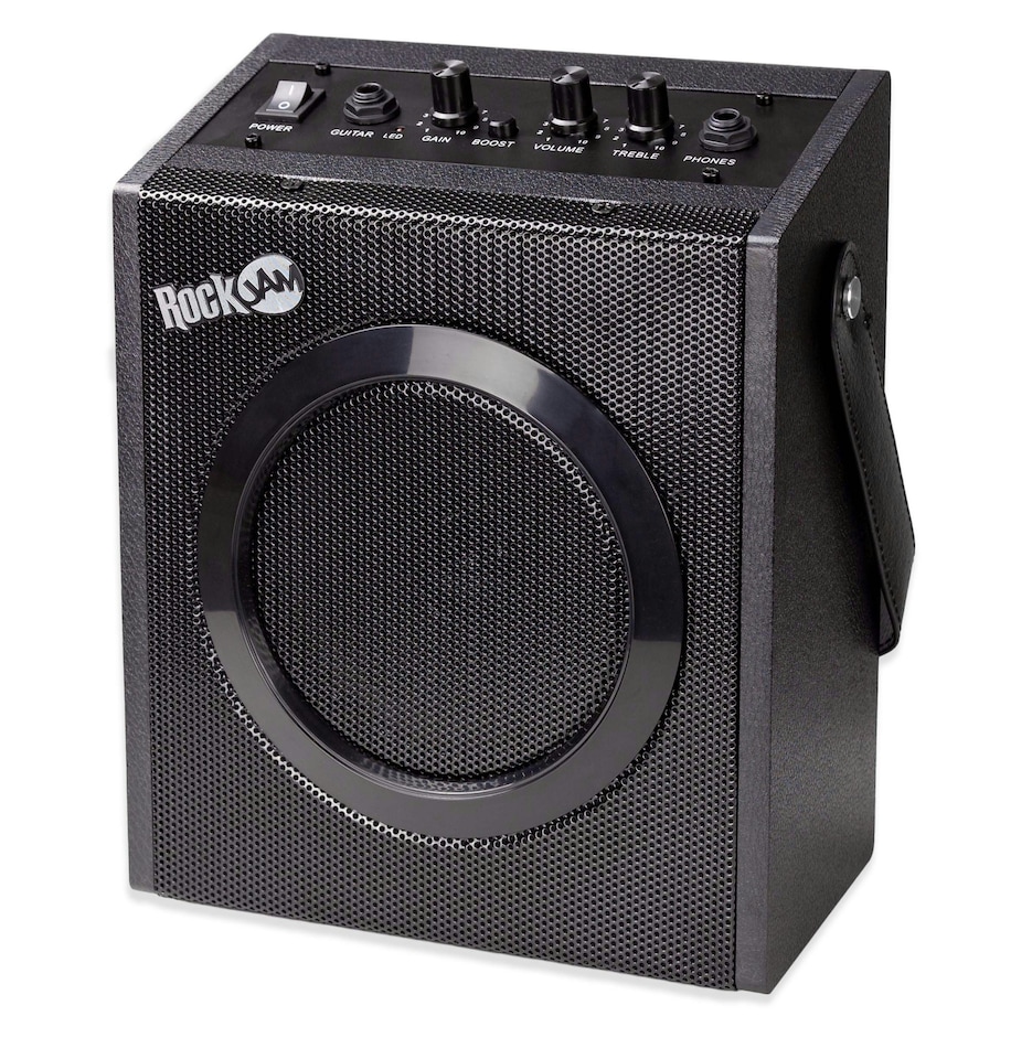 image 1 of RockJam Electric Guitar Kit with 10-Watt Amp, Gig Bag & Lessons | Black