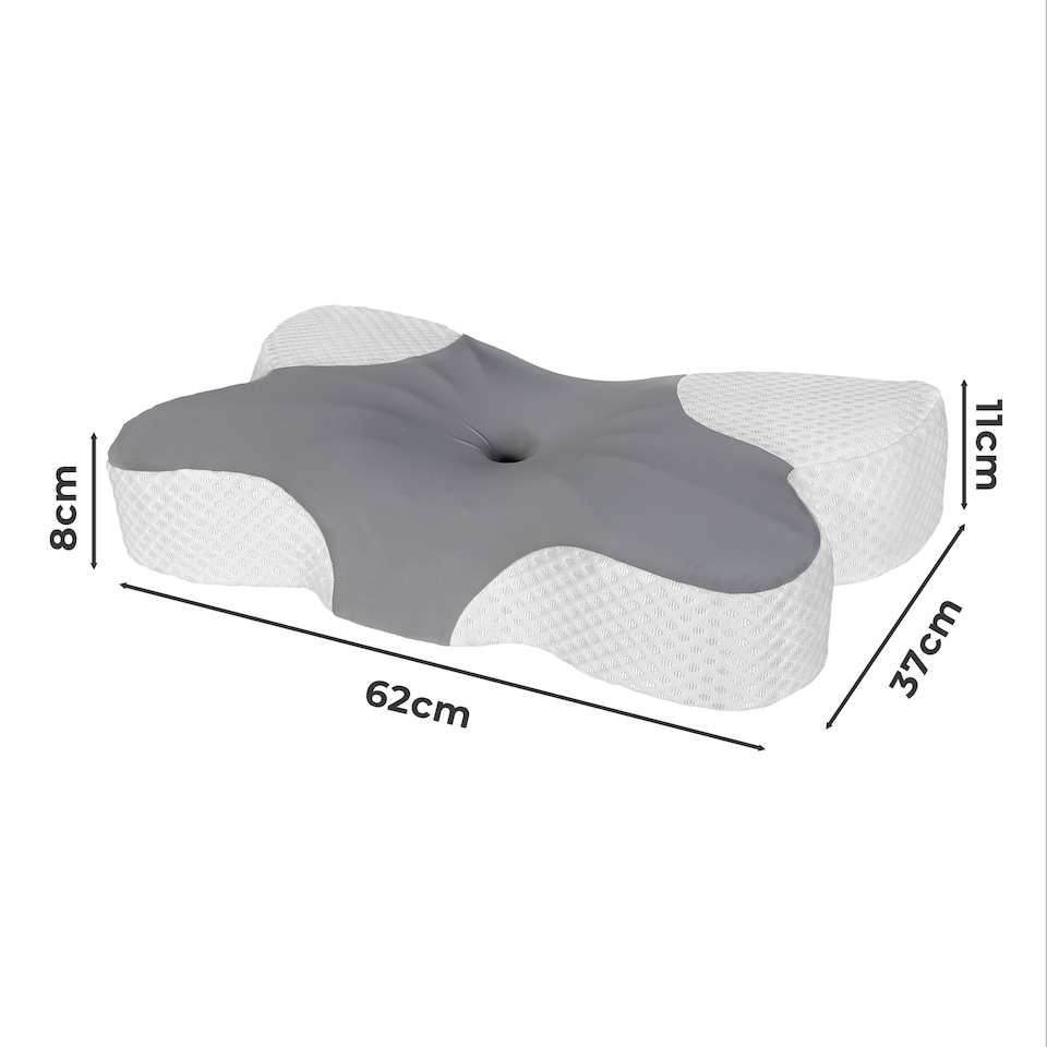 image 1 of Lavio Ergonomic Cervical Memory Foam Pillow for Neck Pain Relief Cool Breathable