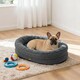 image 10 of Skylos Orthopedic Plush Dog Bed Soft Washable Pet Bed Grey Cosy Cushion M Size | Grey | M | M