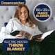 image 2 of Dreamcatcher Green Soft Microfleece Electric Blanket Heated Throw 160x120cm Green