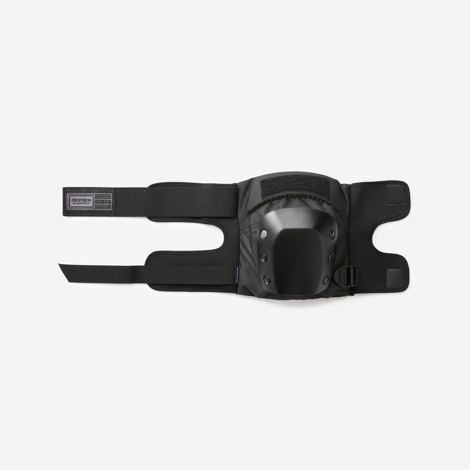 image 1 of Decathlon Adult 3-Piece Skateboarding Protector Set Decathlon Pad500 Black, Size L