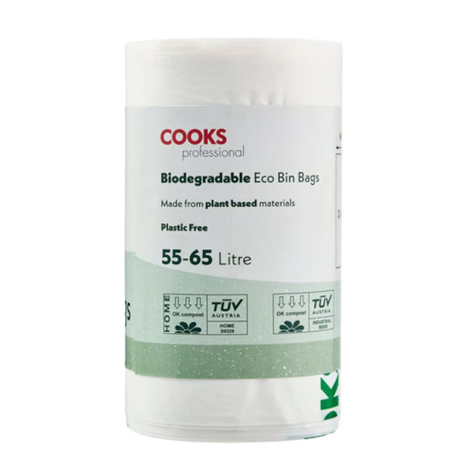 image 1 of Pack of 25 Biodegradable Compostable Bin Bags - 55-65L