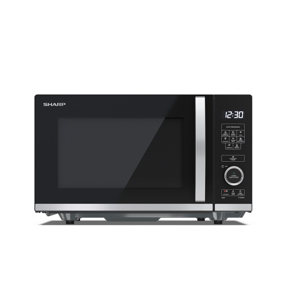 image 1 of SHARP YC-QS204AU-B 20 Litre 800W Semi-Digital Flatbed Solo Microwave Oven