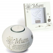 Sentiment Tealight & Frame Set - Mum | Multi | One Size