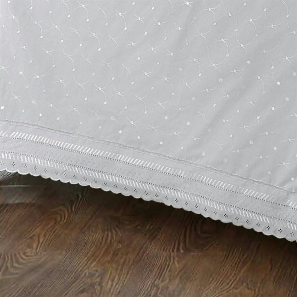 image 1 of Highgrove White Double Duvet Cover Set