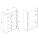image 4 of Cotswold, Tall Bookcase Brown