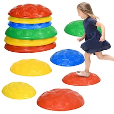 ZONEKIZ Balance River Stones w/ Non-Slip Mats for Ages 3-8 Years