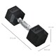 image 7 of HOMCOM Hexagonal Dumbbells Kit Weight Lifting Exercise for Home Fitness 2x4kg