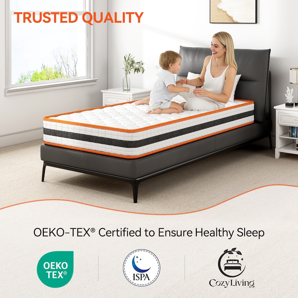 image 1 of Single Mattress Breathable Memory Foam OEKO-TEX Certified Mattress