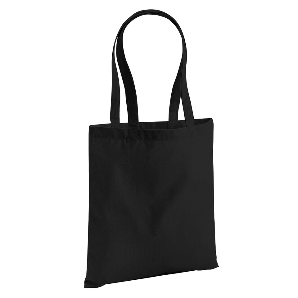 image 1 of Westford Mill EarthAware Organic Bag For Life Tote Bag - Black - One Size | Black