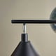 image 2 of ValueLights Modern 3 Way Suspended Ceiling Light With Matte Black Gold Metal Cone Shades
