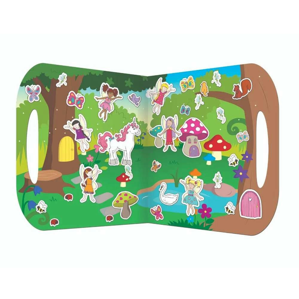 Fiesta Crafts Fairies Stickabouts Reusable Stickers with no Glue & no Mess