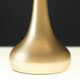 image 3 of ValueLights Teardrop Pair of Gold Touch Table Lamps with Blue Shade