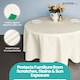 image 6 of Round Polyester Tablecloth, Premium Linen Table Cover - 70 Inch