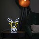 image 9 of 25cm Light up Christmas Reindeer Face Table Top Neon Sign
