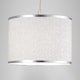 image 8 of Modern and Designer Mini Diamond Silver Glitter Fabric Lamp Shade 25cm Wide | Silver