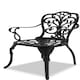 image 9 of Centurion Supports BANGUI Black Garden and Patio Table and 2 Chairs Cast Aluminium Bistro Set