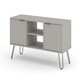 image 2 of Core Products Augusta Grey 2 Door Flat Screen TV Unit, H57.0cm x W114.5cm x D39.5cm Grey
