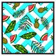 image 2 of Pineapple & watermelon (Picutre Frame) Grey | XL