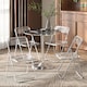 image 7 of HOMCOM Foldable Chairs with Heavy Duty Steel Frame, Clear