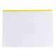 image 6 of Pack of 12 A4+ Foolscap Clear Zippy Bags with Yellow Zip