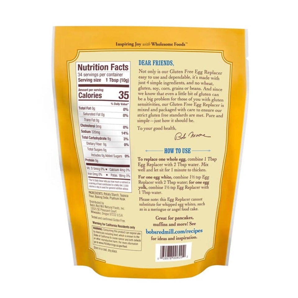 image 1 of Bob's Red Mill Gluten Free Egg Replacer 340g