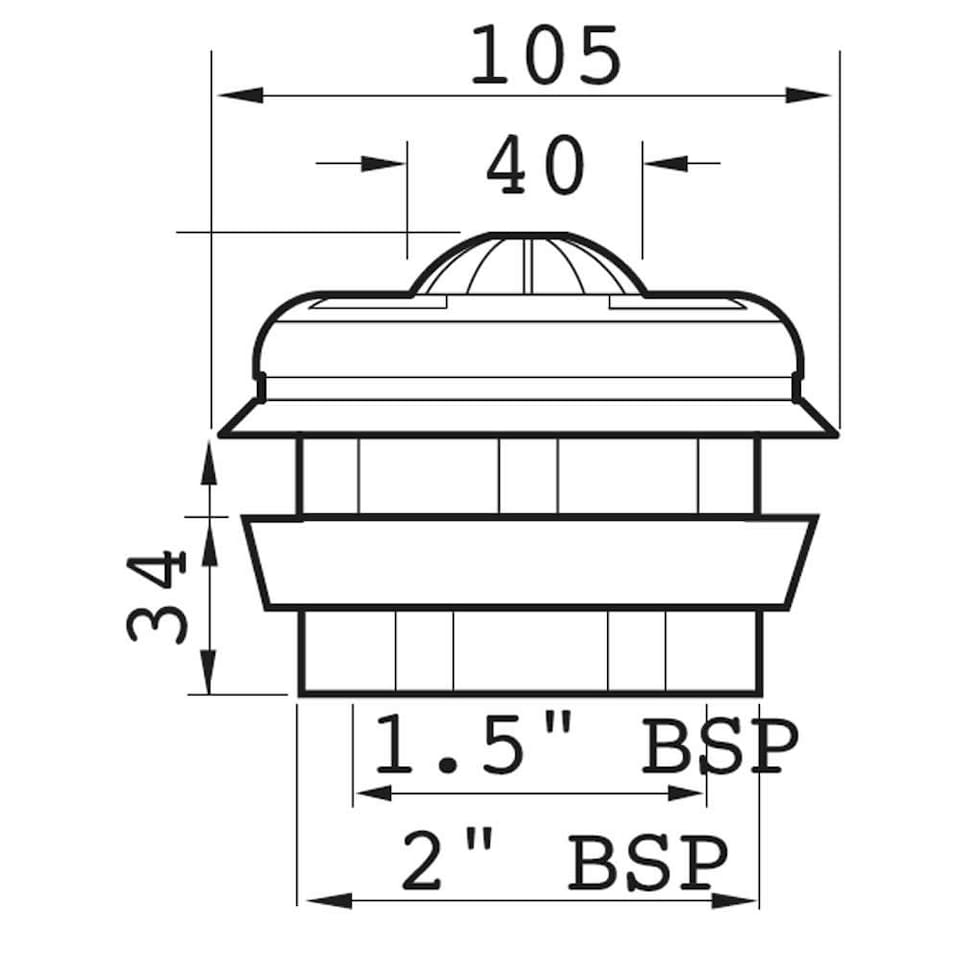 image 1 of Certikin 1.5in Liner Fixed Grate Inlet - Panel Pool C/W Backnut - Pack of 5
