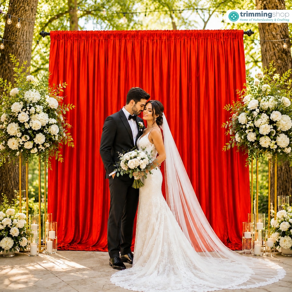 image 1 of 3x3m Spandex Backdrop Photography Background Drapes with Rod Pocket