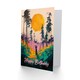 image 2 of Birthday Card Forest Sunrise Joy Abstract Landscape Painting
