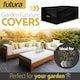 image 3 of Futura Rectangular 150x90x75cm Waterproof Garden Furniture Cover 600D | Black | Black | 150x90x75cm | 1