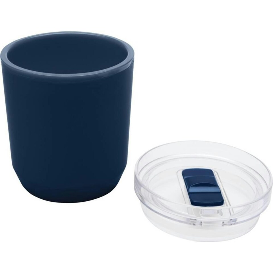 image 1 of Hudson Recycled Plastic Double-Walled 180ml Tumbler - Navy - One Size