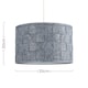 image 4 of ValueLights Monza Grey Ceiling Pendant Shade & Bulb