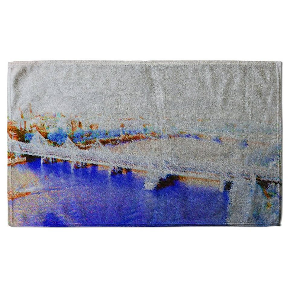 image 1 of LONDON EYE VEIW blue (Kitchen Towel)
