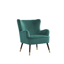 Madison Velvet Fabric Accent Chair - Green