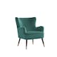 image 1 of Madison Velvet Fabric Accent Chair - Green