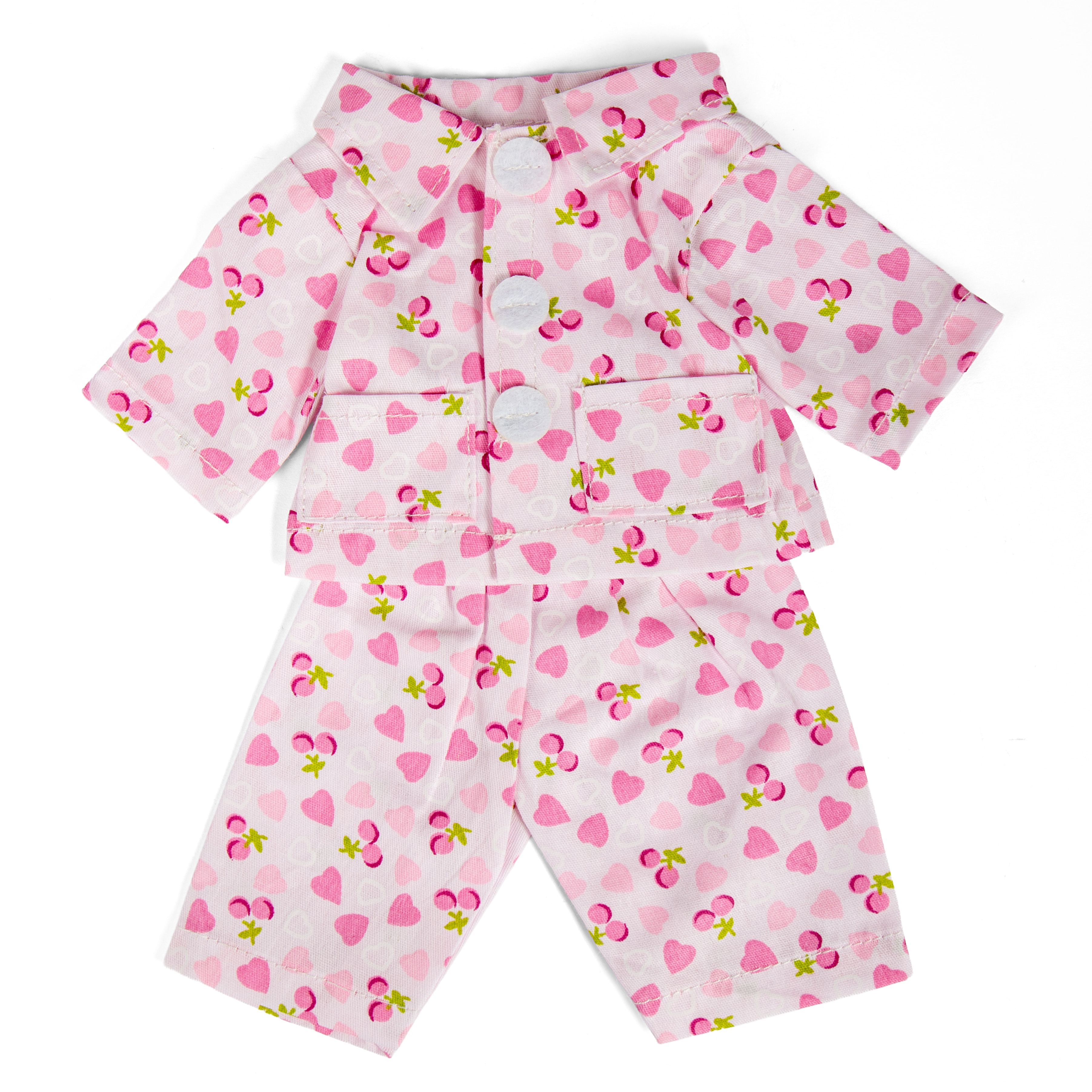 Bigjigs Toys Day Pyjamas - Medium Doll in Pink