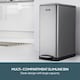 image 2 of Cooks Professional Slimline Dual Recycle Pedal Bin 50L - 2 Compartments & Soft Close Lid | Silver