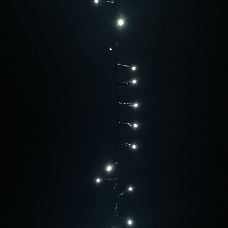 image 1 of 2000 LED 50m Indoor Outdoor Christmas Multi Function Mains Operated String Lights with Timer in Cool White