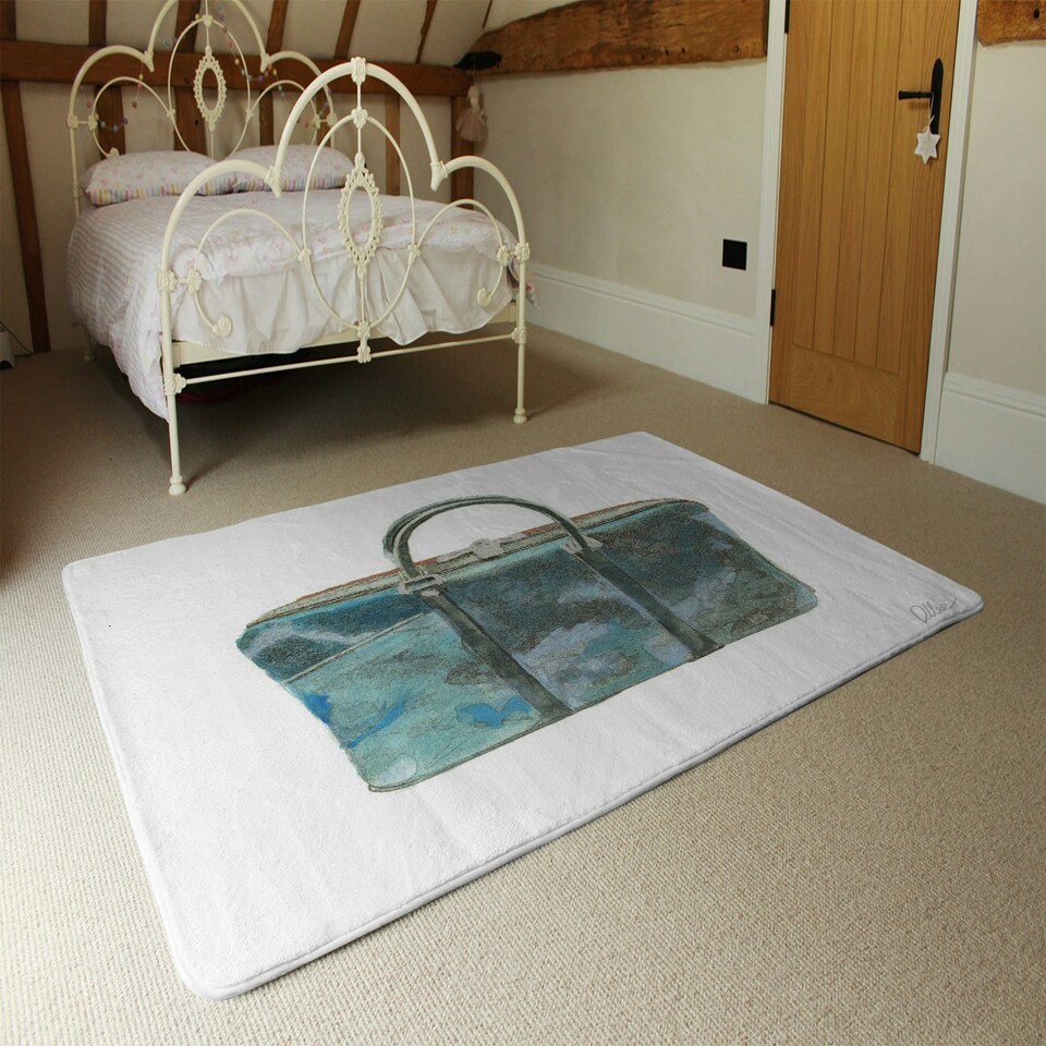 image 1 of Green Handbag (Rug) Green | Small: 60x110cm