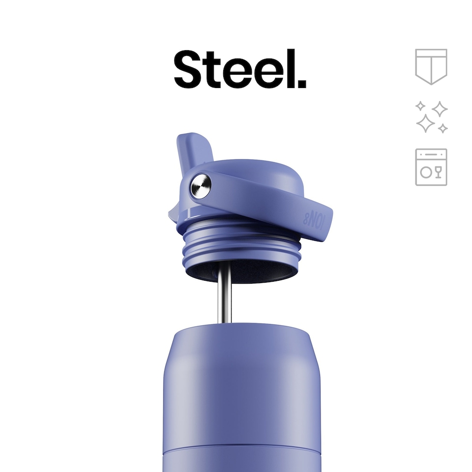 image 1 of ION8 URBAN Insulated Steel Water Bottle, Dual Tone, 720ml / 24oz